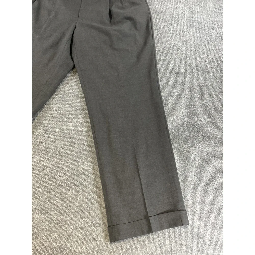 Lauren Ralph Lauren Wool Dress Pants 38x32 Gray Pleated Mens 100% Wool Classic F